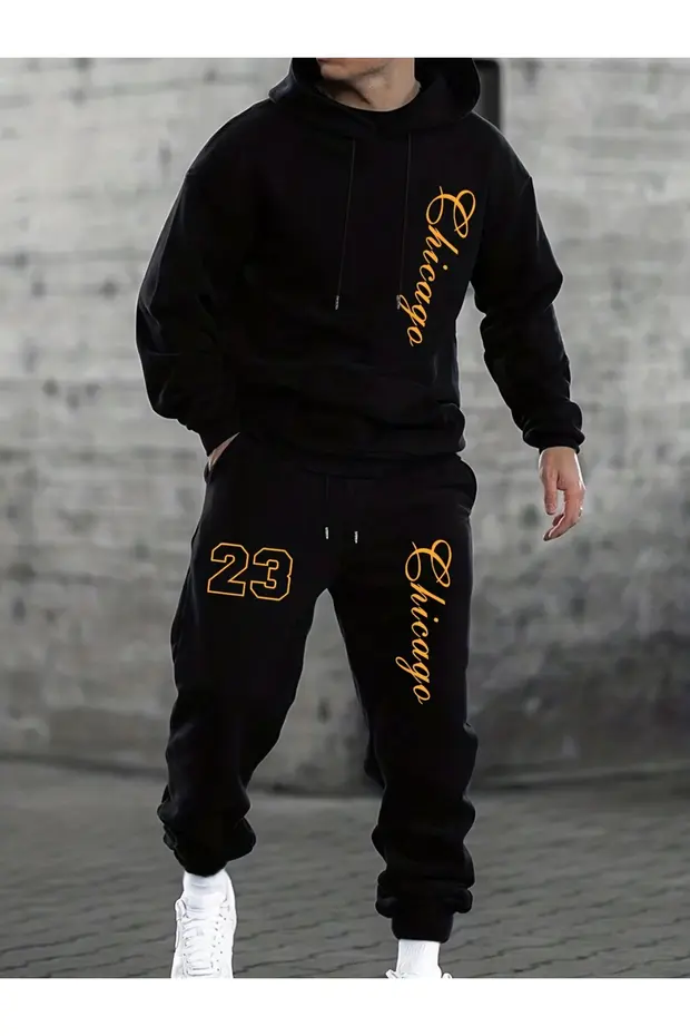 Calle 00 Premium 3 İplik Şardonlu Oversize Hoodie Takım Serisi